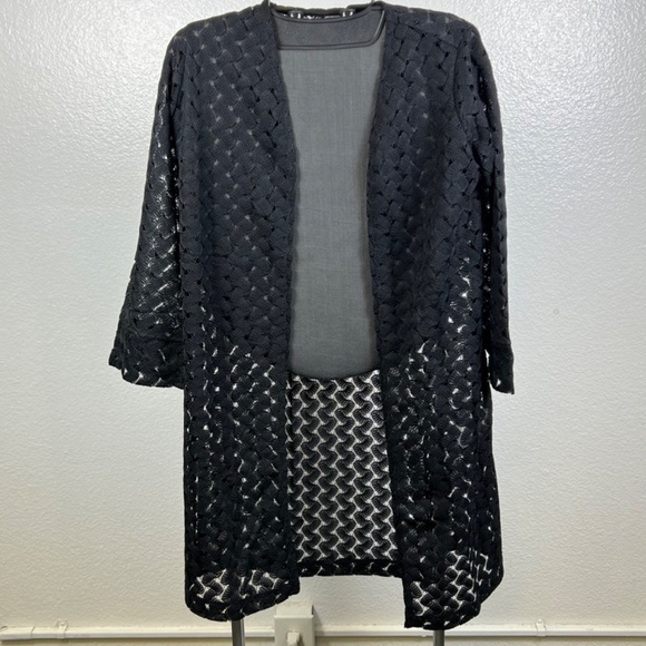 G by Giuliana Black Label Crochet Lace Knit Topper Size XXS - Picture 10 of 10